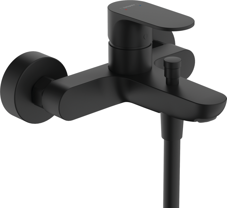 Смеситель для ванны с душем Hansgrohe Rebris S 72443670 черный матовый