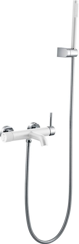 Смеситель для ванны с душем Boheme Uno 463-WCR white chrome