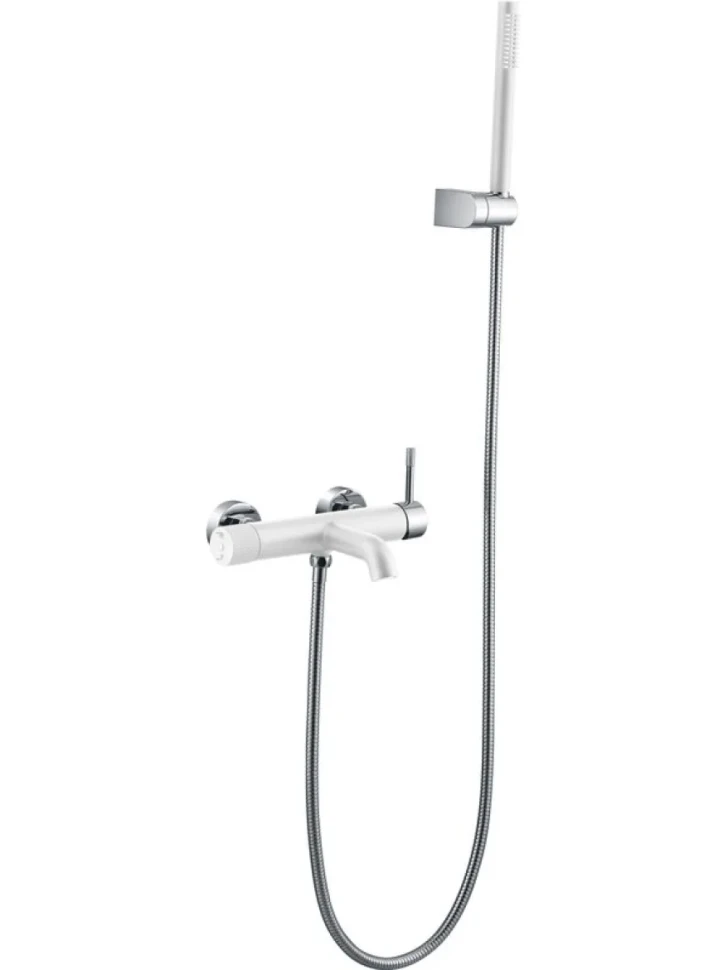Смеситель для ванны с душем Boheme Uno 463-WCR white chrome