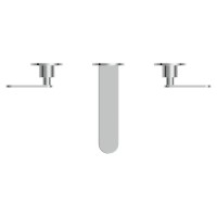 Смеситель для раковины Cersanit Олива (Oliva) 68969 С ВНУТРЕННЕЙ ЧАСТЬЮ,  хром