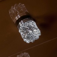 Тумба с раковиной Armadi Art NeoArt 80 шоколад с ручками Crystal хром, с ножками