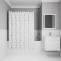 Штора для ванной IDDIS Base BF01P18i11 180х200, цветы