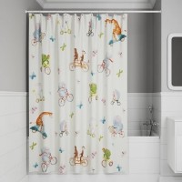 Штора для ванной IDDIS Base BA03P18i11 180х200, желтая
