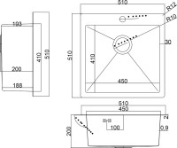 Мойка кухонная Steel Hammer SH 5151 Мойка кухонная Steel Hammer SH 5151