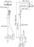Душевая стойка Wasserkraft A16501