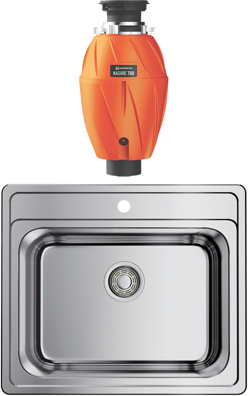 Комплект Мойка Omoikiri Ashi 56-IN + Измельчитель Nagare 750