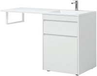 Тумба с раковиной Aquanet Токио 68 1 ящик, с бельевой корзиной R