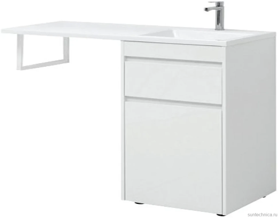 Тумба с раковиной Aquanet Токио 68 1 ящик, с бельевой корзиной R