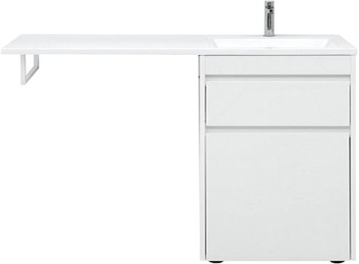 Тумба с раковиной Aquanet Токио 68 1 ящик, с бельевой корзиной R