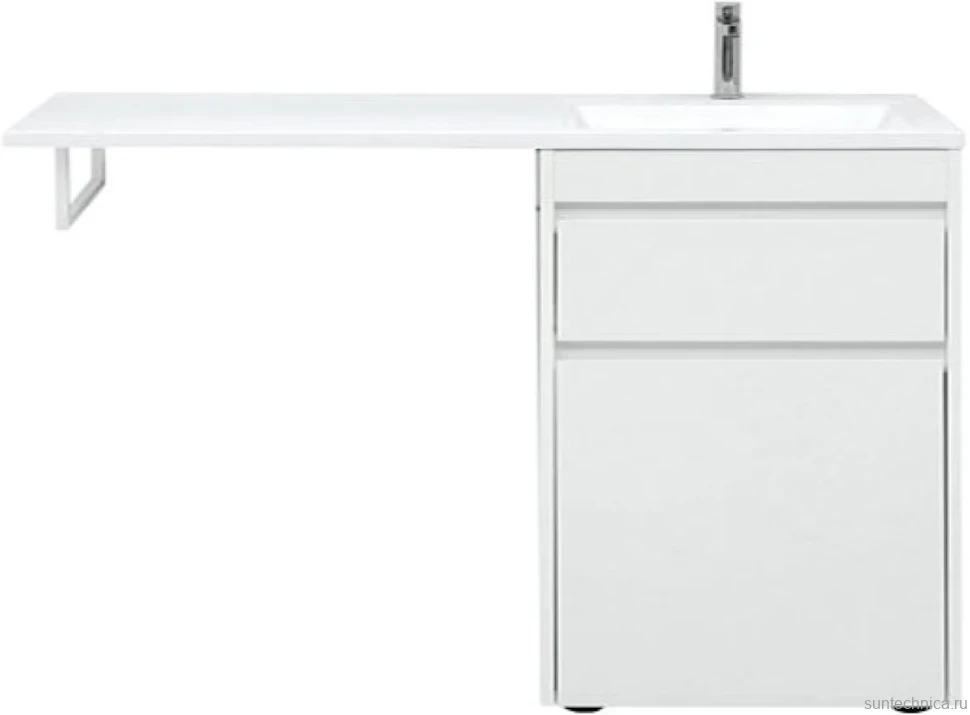 Тумба с раковиной Aquanet Токио 68 1 ящик, с бельевой корзиной R
