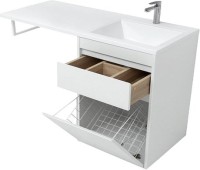 Тумба с раковиной Aquanet Токио 68 1 ящик, с бельевой корзиной R