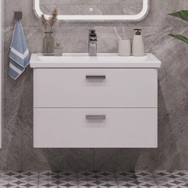 Тумба под раковину SanStar Gretta 70 подвесная, белая