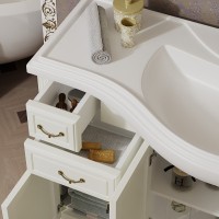 Тумба с раковиной Opadiris Риспекто 120 слоновая кость