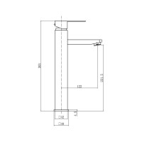 Смеситель для раковины Fashun A51202-7 черный