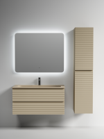 Мебель для ванной комнаты Sancos Folk 100 подвесная, капучино