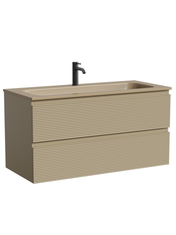 Мебель для ванной комнаты Sancos Folk 100 подвесная, капучино