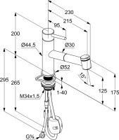 Смеситель для кухни Kludi Steel 44851F860