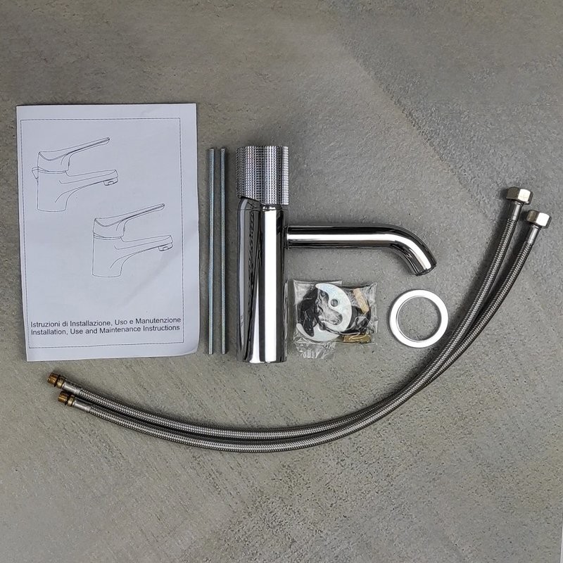 Смеситель для раковины Paini Cox Grip 7GCR205O хром