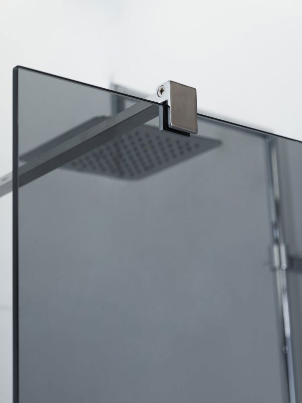 Душевая перегородка Cezares Liberta -L-2-120-120-GR-Cr профиль хром, стекло серое