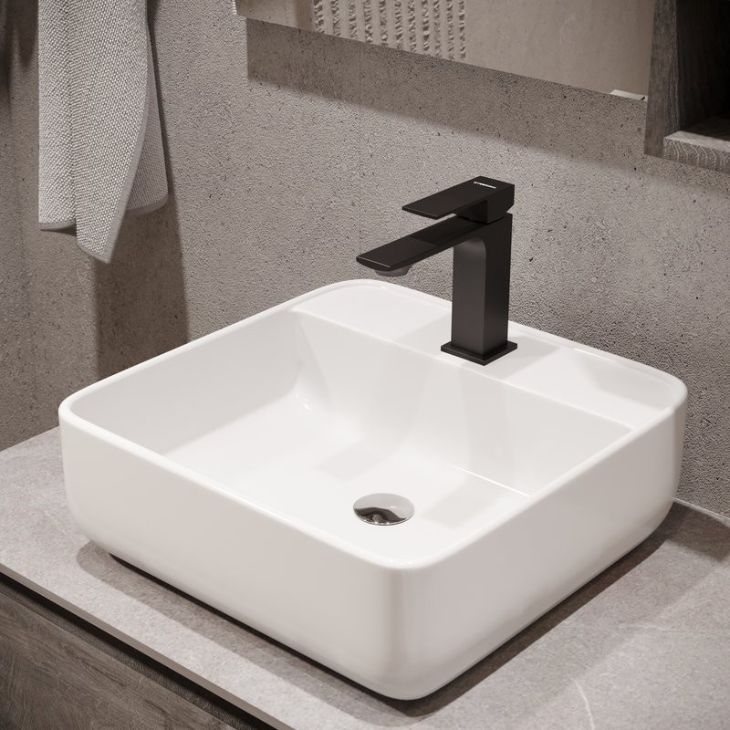 Смеситель для раковины STWORKI Карлстад S35010BK черный