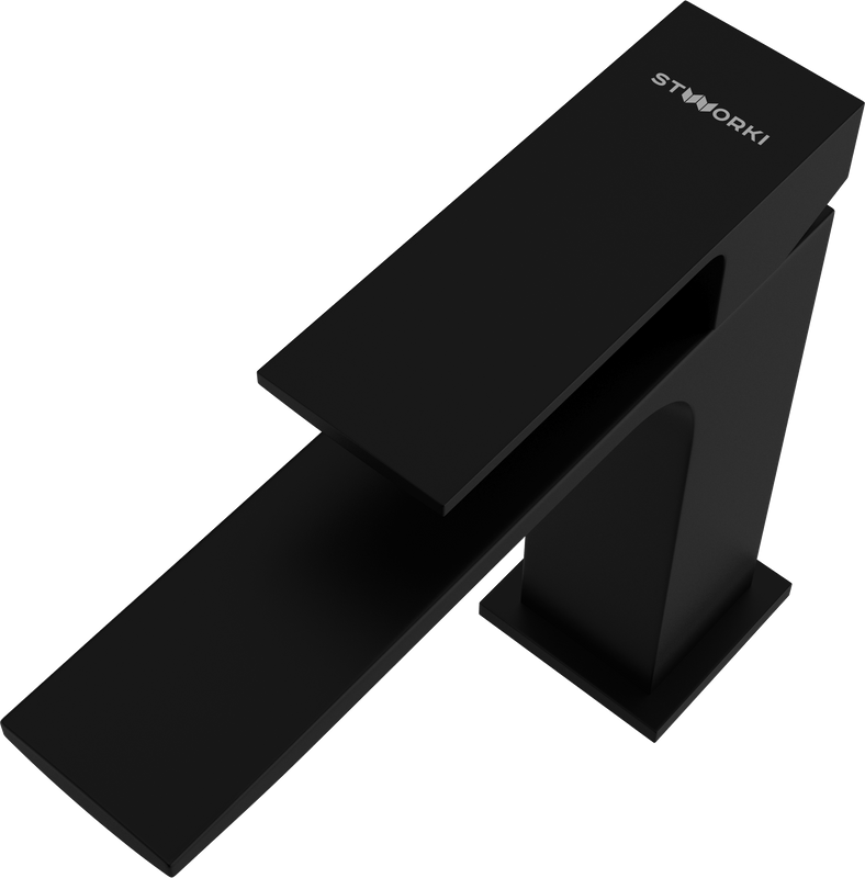 Смеситель для раковины STWORKI Карлстад S35010BK черный