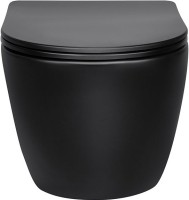 Комплект Унитаз подвесной Vincea Globo VT1-14SMB черный + Инсталляция TECE Now 9400414 4 в 1 с кнопкой смыва