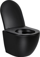 Комплект Унитаз подвесной Vincea Globo VT1-14SMB черный + Инсталляция TECE Now 9400414 4 в 1 с кнопкой смыва