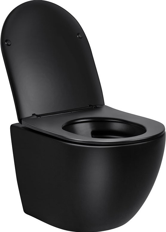 Комплект Унитаз подвесной Vincea Globo VT1-14SMB черный + Инсталляция TECE Now 9400414 4 в 1 с кнопкой смыва