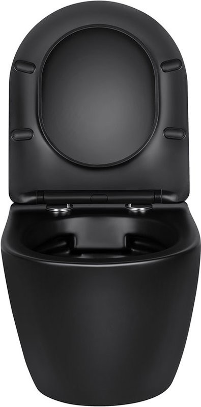Комплект Унитаз подвесной Vincea Globo VT1-14SMB черный + Инсталляция TECE Now 9400414 4 в 1 с кнопкой смыва
