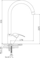 Смеситель для кухни Haiba HB15 HB4615
