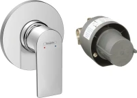 Встраиваемый смеситель для душа и ванны Hansgrohe Rebris E 72658000 С ВНУТРЕННЕЙ ЧАСТЬЮ, хром Встраиваемый смеситель для душа и ванны Hansgrohe Rebris E 72658000 С ВНУТРЕННЕЙ ЧАСТЬЮ, хром