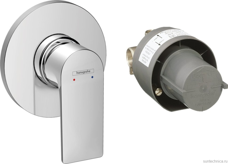 Встраиваемый смеситель для душа и ванны Hansgrohe Rebris E 72658000 С ВНУТРЕННЕЙ ЧАСТЬЮ, хром