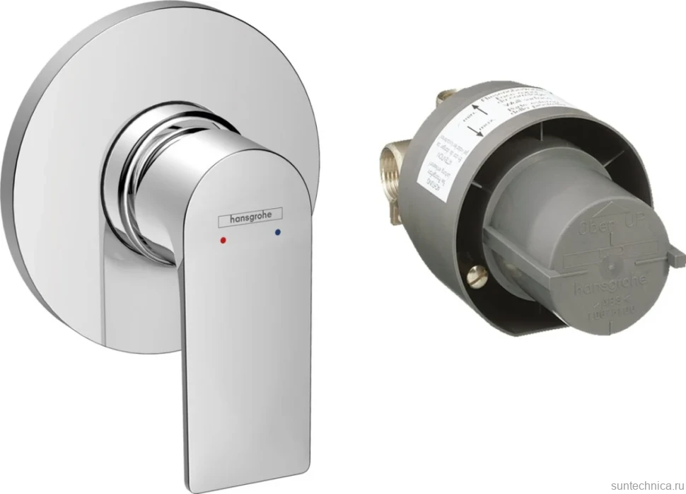 Встраиваемый смеситель для душа и ванны Hansgrohe Rebris E 72658000 С ВНУТРЕННЕЙ ЧАСТЬЮ, хром