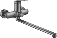 Смеситель с длинным изливом для ванны Shevanik S8522T оружейная сталь Смеситель с длинным изливом для ванны Shevanik S8522T оружейная сталь