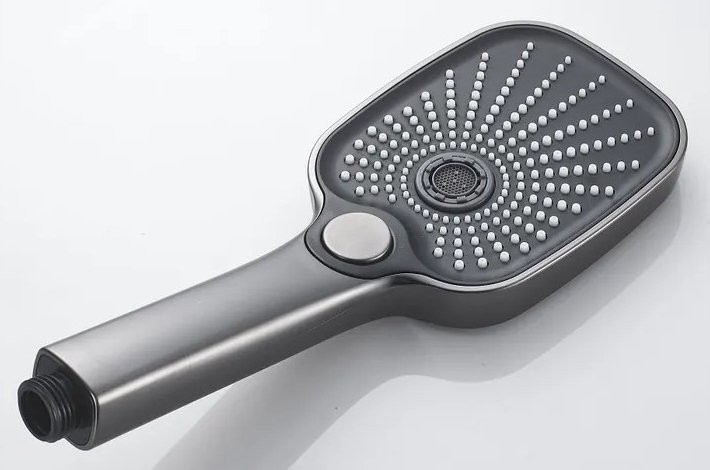 Смеситель с длинным изливом для ванны Shevanik S8522T оружейная сталь