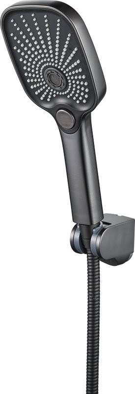 Смеситель с длинным изливом для ванны Shevanik S8522T оружейная сталь