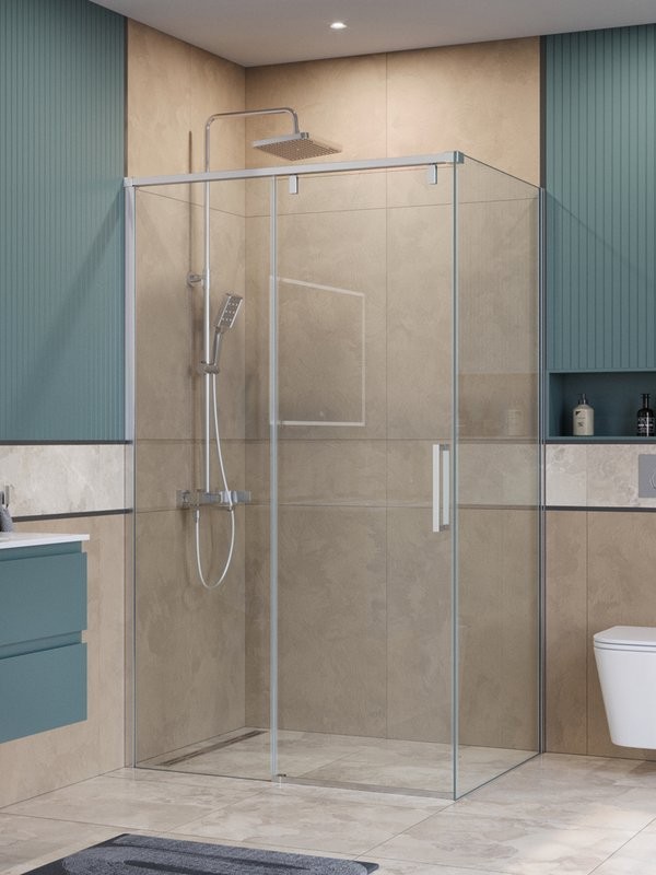 Душевой уголок BelBagno Soft Close-1 AH-1-110/80-C-Cr профиль хром