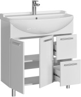 Мебель для ванной комнаты SanStar Аура 80 раковина Амур Мебель для ванной комнаты SanStar Аура 80 раковина Амур