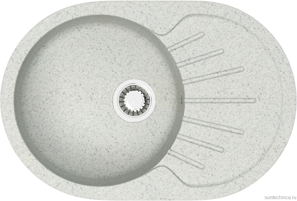 Мойка кухонная AZARIO Flora 00079916 светло-серая