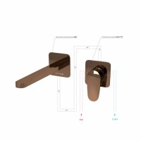 Смеситель для раковины Wasserkraft Asphe A7751.289 С ВНУТРЕННЕЙ ЧАСТЬЮ, розовое золото Смеситель для раковины Wasserkraft Asphe A7751.289 С ВНУТРЕННЕЙ ЧАСТЬЮ, розовое золото