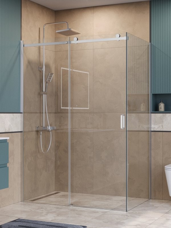 Душевой уголок BelBagno Soft Close-2 AH-1-150/90-C-Cr профиль хром