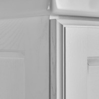 Тумба с раковиной ASB-Woodline Венеция 100 белый, патина серебро