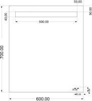 Мебель для ванной комнаты Cersanit Lara 60, орех