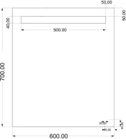 Мебель для ванной комнаты Cersanit Lara 60, орех
