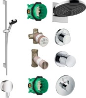 Душевой комплект Hansgrohe Pulsify Pulsify 24150000 + 24170000 + 26453000 + 15972000 + 15932000 + 15756000