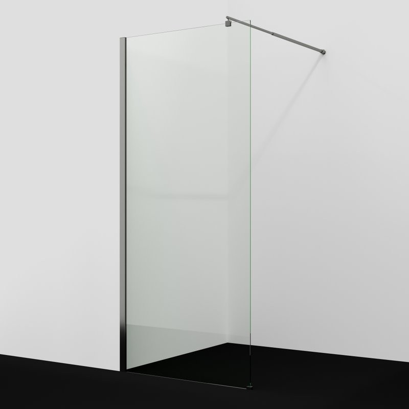 Душевая перегородка Wasserkraft Rur 30W 110 см, профиль графит, стекло прозрачное
