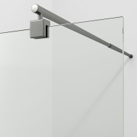 Душевая перегородка Wasserkraft Rur 30W 110 см, профиль графит, стекло прозрачное