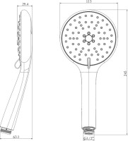 Душевая лейка Lemark LM8116C