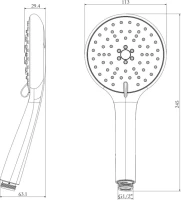 Душевая лейка Lemark LM8116C Душевая лейка Lemark LM8116C