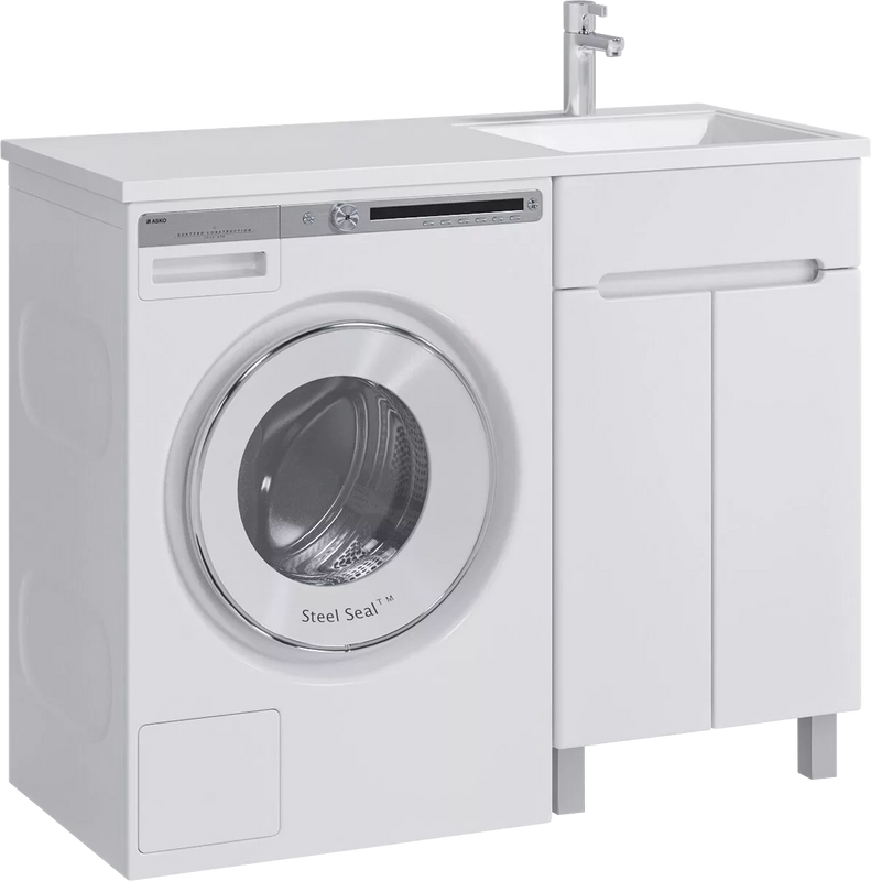 Мебель для ванной комнаты SanStar Эллада 50 белая, раковина Эстет Даллас 1100 R